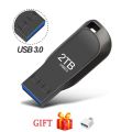 New USB 3.0 Flash Drives 2TB Metal High Speed Pendrive 1TB 512GB Usb Drive Portable SSD Memoria Usb Flash Disk TYPE-C Adapter. 