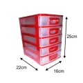 MINI SMALL DRAWER 5 IN 1 TABLE DRAWER FOR MEDICINE STATIONERY ITEMS COSMETICS MONEY JEWELRY & OTHER SMALL ITEMS FOR STORING PURPOSE. 