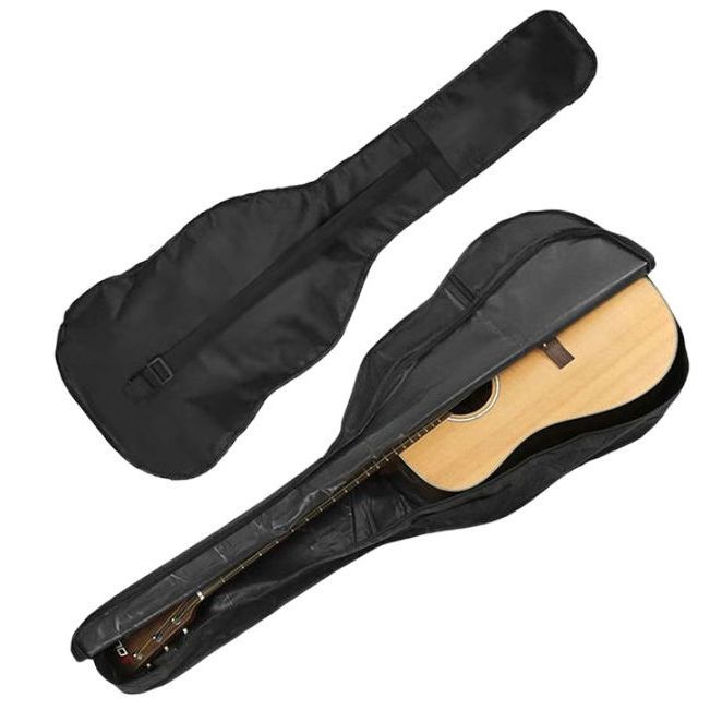 38 Inch Guitar Bag with Strap | Acoustic Guitar Cover Casing | Good Quality Oxford Material | Water Resistant Soft Case | Lightweight & Durable Carrying Bag for 38” Classical & Acoustic Guitars | Protective Gig Bag Musical Instrument Accessory