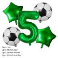 Soccer Football Theme Kids Boy Birthday Party Decoration Cup Plate Napkin Banner Hat Loot bag Tablecloth Party Supplies Set. 