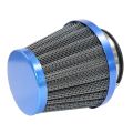 Blue 35MM-Motorcycle Carburetor Air Filter Cleaner Intake Pipe Mushroom Head Universal Modified Scooter. 