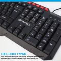 Fantech K210 Multimedia Office Wired Keyboard 114 Keys. 