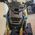 1 PCS Motorcycle Headlight Cover Head Light Frame Protection Accessories Carbon Fiber Pattern Plastic for Grom MSX125 2016-2020. 