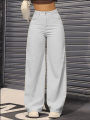 Ladies' High Waisted Pants, Casual Wide Leg Trousers for girls/ Women , (Mum Pants). 
