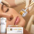 Professional Derma Roller Growth & Hair Regrowth Micro Needles Derma Roller Anti-Aging Skin Care Beauty Tool,Gold  Derma Roller REAL NEEDLES  Microneedles Dermaroller Micro Needle Roller Microneedling Derma Needling Kit. 