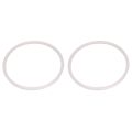 NANLIY Silicone gasket Sealing ring for pressure cooker 22 cm inner diameter, 2 pieces, transparent. 