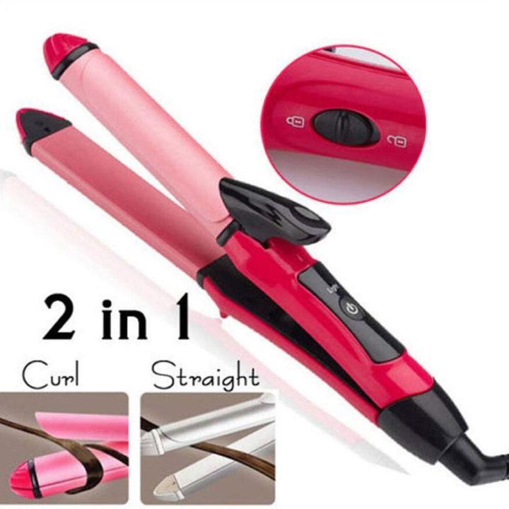 Nova 2 in 1 / SX8006 / FY001 Hair Straightener Professional Hair Tool Smoothing Straightening Curling Flat Iron For Straight Curl Hair 120582102 NN Collection