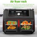 Air Fryer Rack for Double Basket Air Fryers, Dehydrator Rack for Foodi DZ201 DZ401 Air Fryer Accessories. 