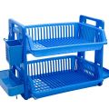Plastic Plate Holder / Dish Rack Premium Quality 2 Layers Multi-Purpose Kitchen Organizer. 