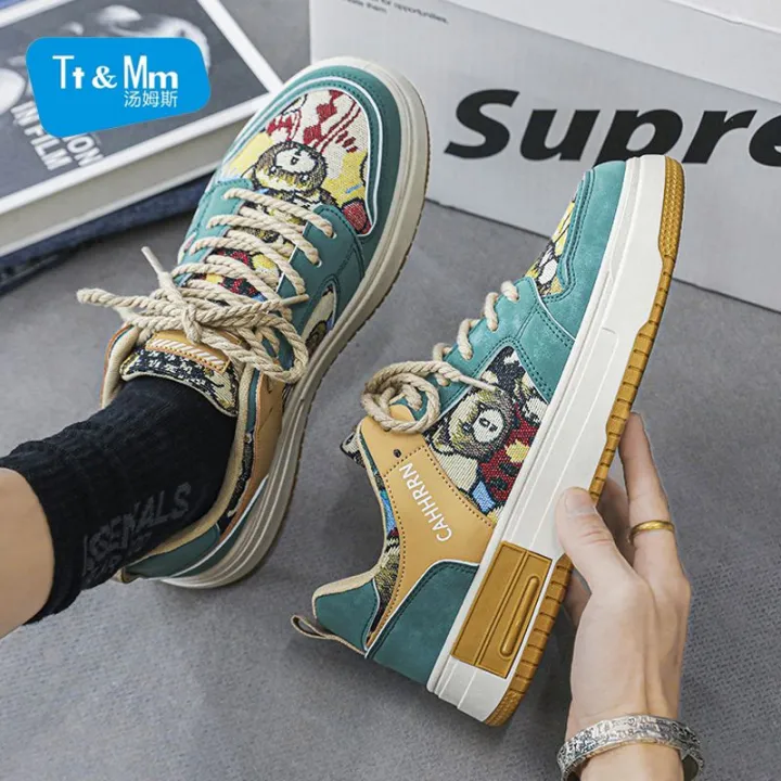 Thomas%20Fashion%20Shoes%20Men's%20Summer%20University%20Style%20Original%20Niche%20White%20Shoes%20Fashion%20Casual%20Sneakers%20All-Matching%20Sneakers%20-%20Image%203