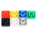 Tactile Push Button Switch Cap, Square Replacement Push Button Switch Caps 7 Colors for Industrial Use. 