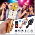 High Quality Wireless Microphone Bluetooth Karaoke Speaker Handheld Mic Ktv Party Player Portable Kids Gift Led Usb Studio WS-858 NN Collection. 