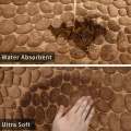 Bath Mats Non Slip Memory Foam Mat Bath Rug Bathroom Shower Mat Coral Fleece Softness Highly Absorbent Washable Bathroom Rug Bath Mats for Bathroom. 