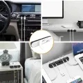 Cable Organizer Silicone USB Cable Winder Desktop Tidy Management Clips Cable Holder. 
