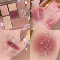 K·APEINE New Super Hot Shimmer Fun Seven-Color Eyeshadow Palette Earth Tone Pearlescent Matte Makeup ins Eye Shadow. 