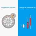 Fasdga Valve Core Tool Set 20Pcs Valve Cores, 4-Way Valve Tool, Dual Single Head Valve Core Remover, Tire Repair Tool. 