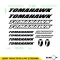 Stickers For Mountain Bike Foot Cycle Helmet  TOMAHAWKSticker. 