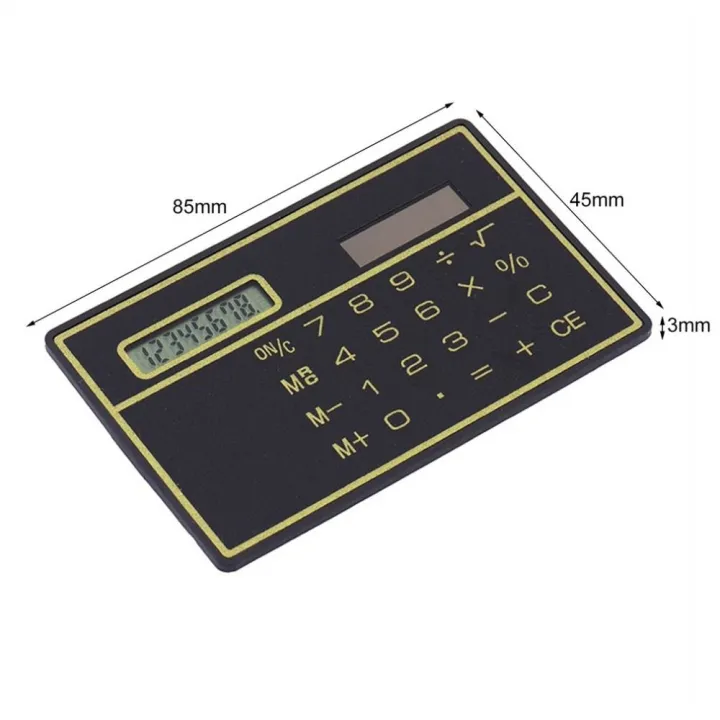 MMLUCK%208-digit%20Travel%20Handheld%20Digit%20Calculator%20Children's%20Ultra-thin%20Stationery%20Solar%20Power%20Office%20Supplies%20Pocket%20Calculator%20Credit%20Card%20Calculator%20Solar%20Powered%20Calculator%20Mini%20Calculator%20-%20Image%205