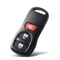 KEYYOU For NISSAN Pathfinder Titan Versa Maxima Frontier Xterra Murano INFINITI 3 Buttons Remote Car Key Shell Case. 