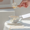 Petal Girl Afternoon Tea Home Exquisite Luxury Cup Office Afternoon Tea High end Beverage High end Kitchen Water Cup Set. 