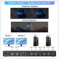 ACASIS 2 Port USB 2.0 DisplayPort KVM Switch Dual Monitor with Hotkey,HDMI 2.0 4K60Hz 2 Computers Sharing 2 Monitors Keyboard Mouse Printer and More. 