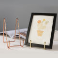 Nordic Ins Iron Display Stand Easel Picture Frame Stand Pedestal Holder Art Book Photo Bowl Storage Rack Plate Dish Rack 1Pcs. 