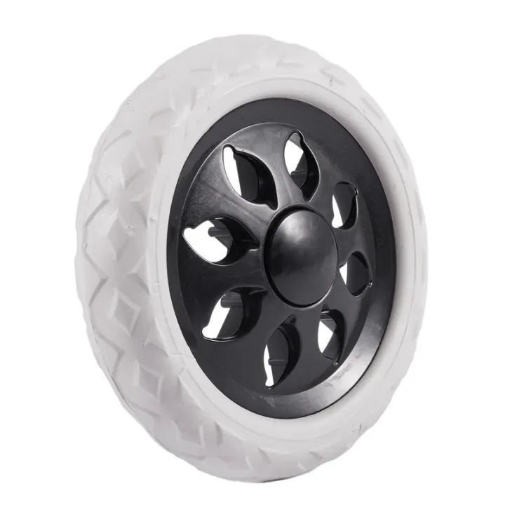 2X%20Black%20White%20Plastic%20Core%20Foam%20Shopping%20Trolley%20Cartwheel%20Casters%20-%20Image%206