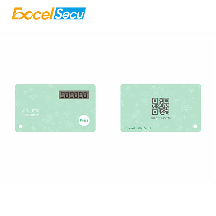 Excelsecu OTP Mini Smart Card NFC One-Time Password OATH Programmable ...