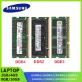 SAMSUNG Notebook Ram SODIMM Memoria DDR4 DDR3 DDR2 16GB 8GB 4GB 2GB 3200 2666 2400 1866 1600 1333 1066 800 667MHz Laptop RAM. 