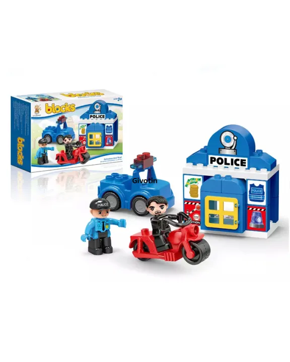 Building Blocks Educational Toys for Kids – 24 Pcs Policeman Thief / 45 ...