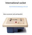 Universal Socket Panel 13A Wall Socket Plug Standard Gray Outlet AC 230V Wall Switch Controls Power Socket. 
