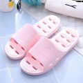 Leaking House Slippers ︺ Bath ﹔} Non-Slip Bathroom Slippers Couple ] Hole Men's Inner Dry Use ︼ Cool Speed PVC“ Female Summer ]. 