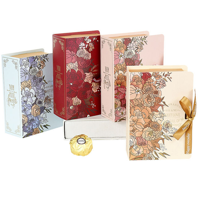 【Petalfall】5pcs Creative Shape Wedding Box For Guest Paper Candy Chocolate Dessert Packaging Boxes Baby Shower 13cm