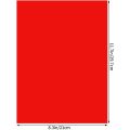 9 Piece Gel Light Filter Color Correction Colored Overlays Film for Film,Video,Photo,Stage (Red). 