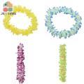 1pc Hawaiian Flower Leis Tropical Luau Beach Party Supplies Of Hula Garland Necklace Bracelet Headband Simulated Silk Flower. 