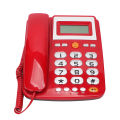 Big Button Corded Phone LCD Brightness Adjustment Red Corded Landline Phone Sturdy HD Hands Free Calling for Senior for Office. 