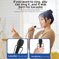 3.5mm in-Ear Lavalier Microphone with Earphone Mini Clip Mic for Karaoke Live Broadcast Online Class Gaming Black Green. 