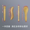 Fragrant Wood Muscle-Poking Stick Massage Manual Acupuncture Pen Pedicure Cone Scraping Massage Press Foot Sole Triangle Finch Meridian Pressure Point Pen Set. 