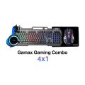 Gaming Keyboard Mouse 4 in 1 Combo pack. 