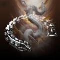 Retro Exaggerated Dragon Head Dragon Scale Titanium Steel Bracelet/ Punk Fashion Style Dragon Keel Men's Bracelet Jewelry. 
