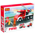 3-in-1 COGO Fire Ladder Truck Building Blocks Set for Kids - Bricks Toys. 
