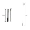 (GGBR) Complete Ladder Pull Down System Kit Attic Stair Pull Kit, Includes 1 Attic Extension Rod Up to 40 Inches 1 Storage Hook. 