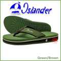 Islander 'Green/Brown' Men's non-slip rubber soles authentic and original slippers/flipflops (Makapal). 