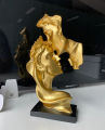 Hibuy Resin Kiss Statues Home Decoration Accessories Living Room Art Modern Love Couples Wedding Gifts. 