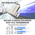 Usb 3.0 Flash Drive pendrive 32GB 64GB 128GB 256GB 512GB For iPhone Usb/Otg/Lightning 2 in 1 Pen Drive For iOS External Storage. 