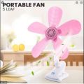 Original Cute 4-5 blends Fan Home Electric Fan W/ Clip Clover Fan Anti-Heat Portable Clip Electric. 