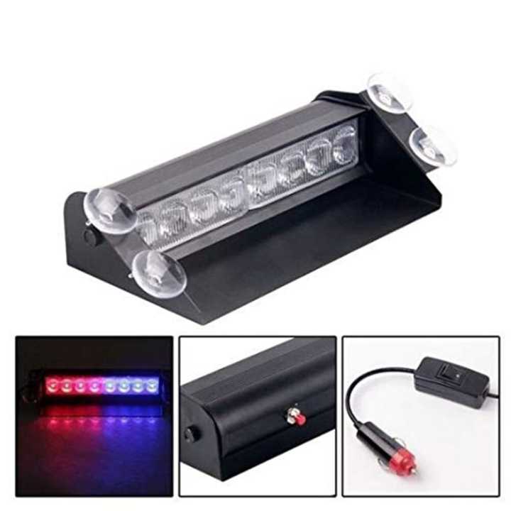 Vip 8 Led Rgb Emergency Strobe Warning Light Car Police Strobe Flash ...