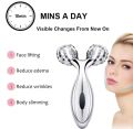 Professional 3D Manual Roller Face Body Massager with 2 Wheels Facial Slimming Tightening Skin Handheld 3D Roller Equipment New 3D Rolling Massager – Y-Shape, Ergonomic Design, Neck Tension & Headache Relief Tool with New Kneading - Improve Lymph & Blood. 