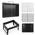 Barbecue Charcoal Grill Folding Lightweight Desktop BBQ Barbecue Grill for Camping Garden Outdoor Travel Summer Picnic Cooking Traveling Home Use Barbecue Tandoori Chicken Griller Carbon Steel. 