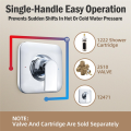 NAMUNY Replacement for T2471 Genta LX Valve Shower Trim Kit, Shower Lever Handle. 